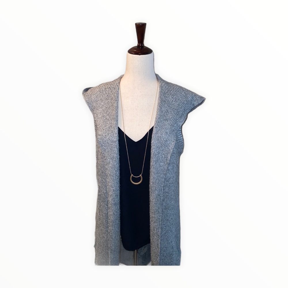 Long vest sweater